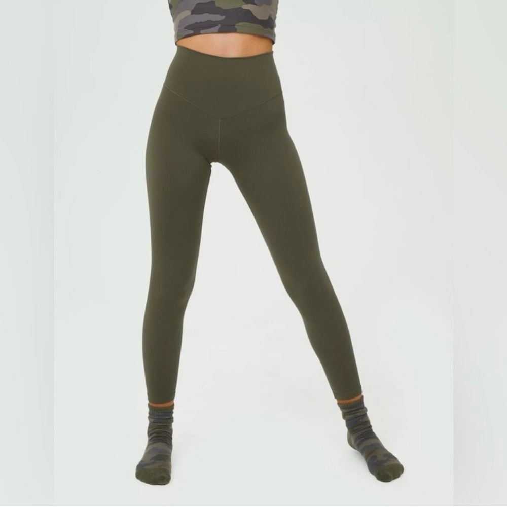 aerie High-Waist Olive Green Leggings
